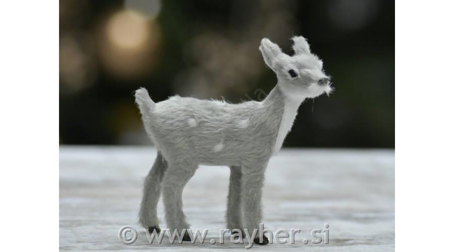 Srnica bambi, siva, 10cm, premium kvaliteta