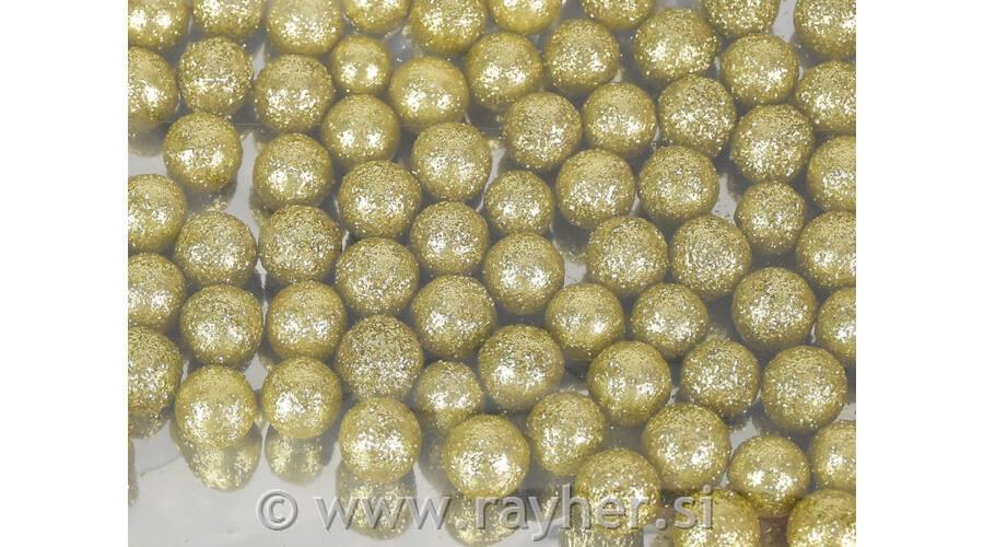 Dekorativne kroglice, 1cm, zlate