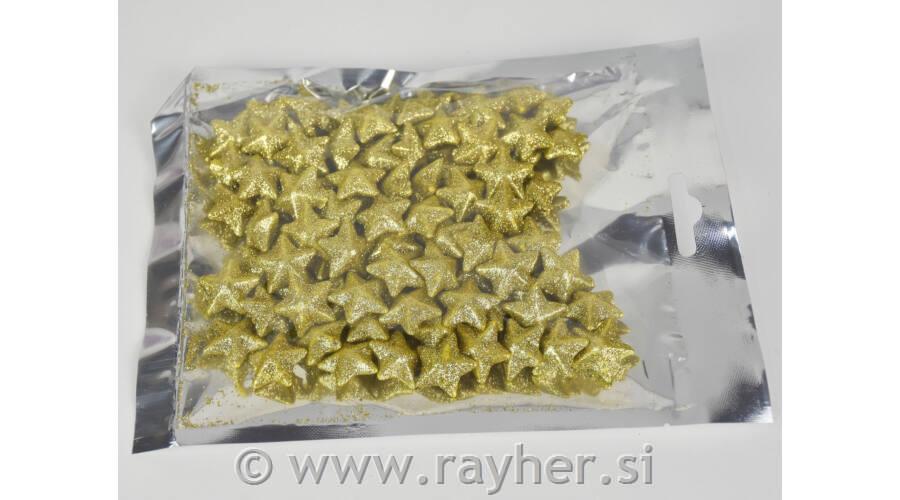 Dekorativne zvezdice, 2cm, zlate