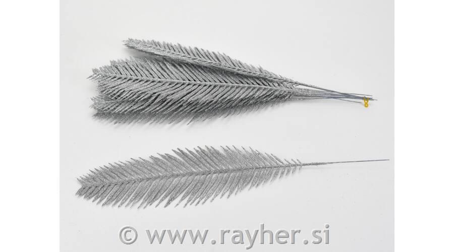 Vejica Praprot, srebrna, 40x8cm