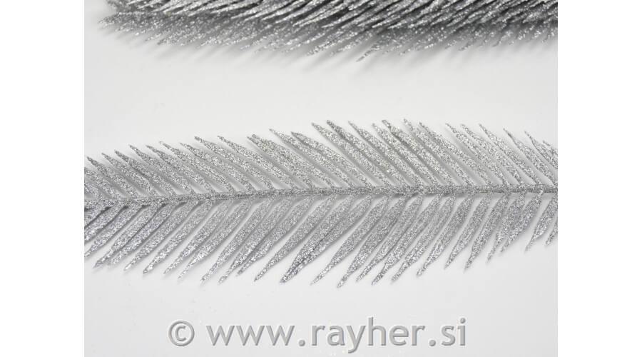 Vejica Praprot, srebrna, 40x8cm