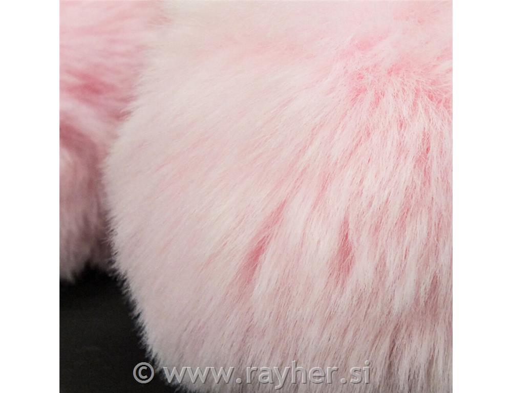 Cofek z naravno vrvico, pink, prib.8cm