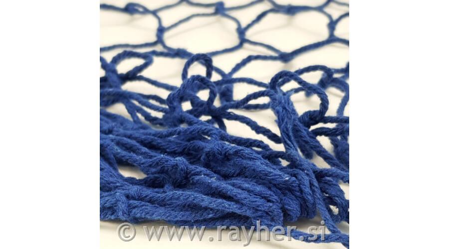 Ribiška mreža dekorativna, modra, 150x200cm