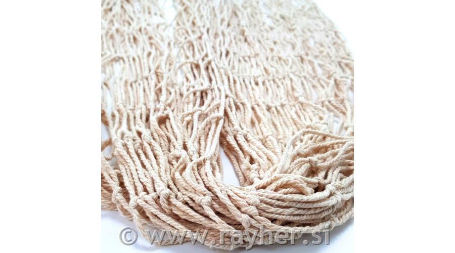 Ribiška mreža dekorativna, bež, 150x200cm