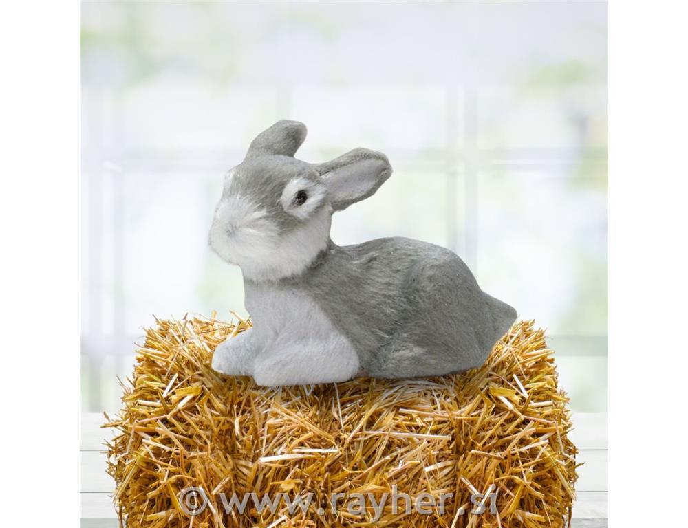 Zajček, siv, 6cm,premium kvaliteta