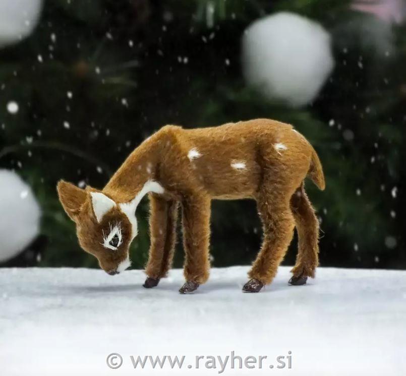 Jelen, rjav, 10,5 cm, premium kvaliteta