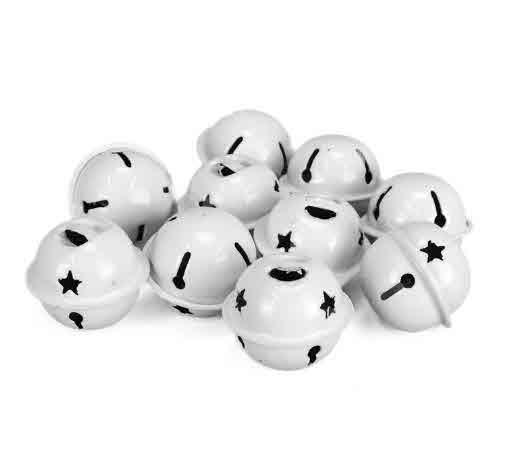 Zvončki, beli, 2.5cm, set 10