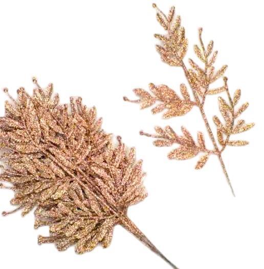 Lobodika, z bleščicami, bakrena, 1 kom