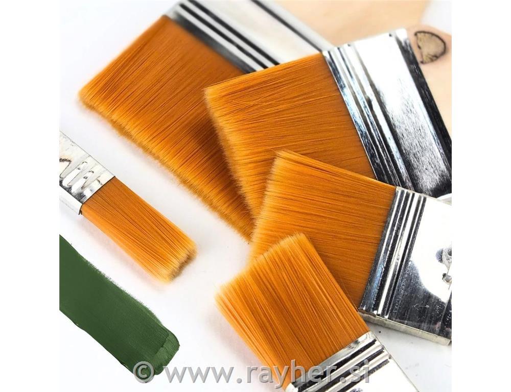 Čopiči, ploščati, set 5