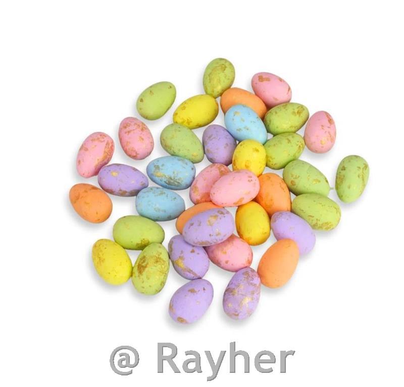 Pisana jajčka zlati lističi, 9cm, set 36