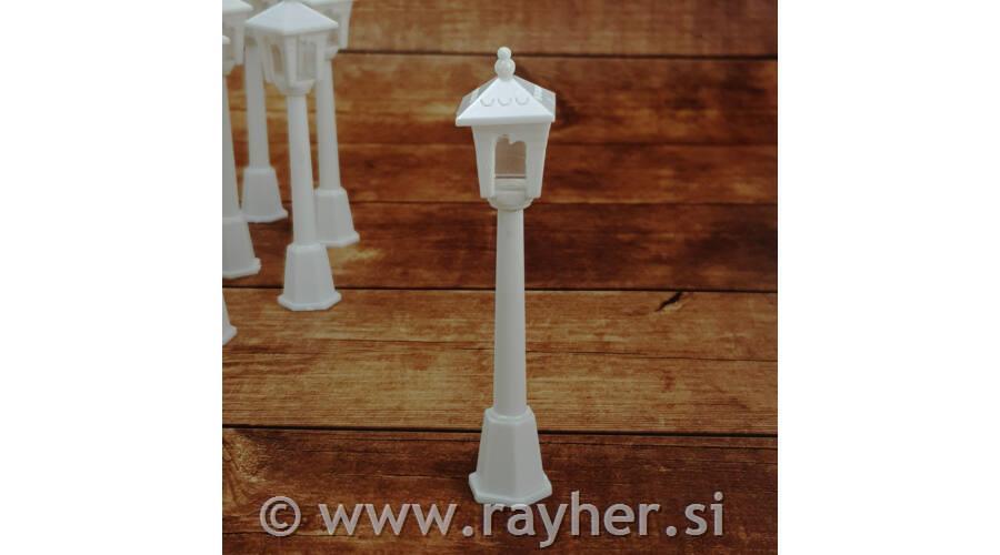 Okrasek Luč, bela, 10cm, set 3