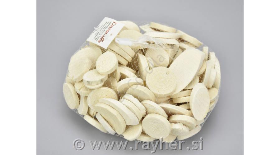 Leseni diski, natur svetli, 0,50kg