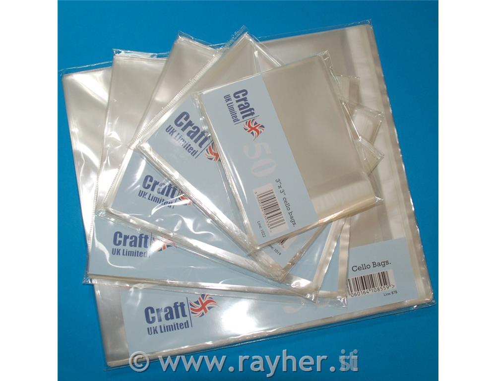 CELLO BAGS, 11X11 CM , SET 50