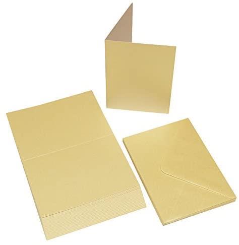 Kuverte+Vizitke, Set 20, C6, Pearl, biserno krem barve