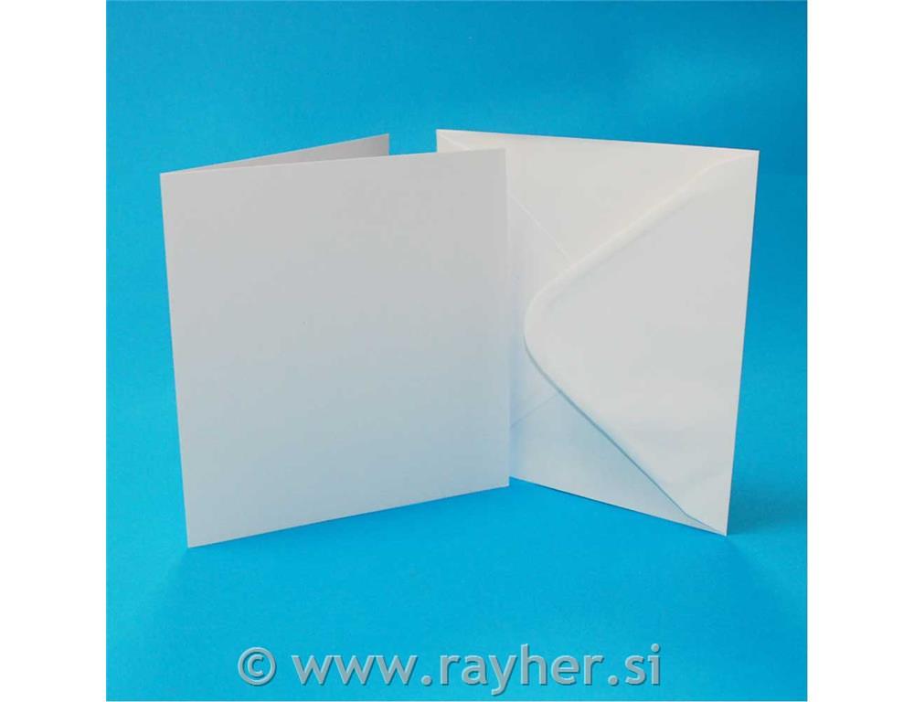 WHITE CARDS & ENVELOPES, SET 50