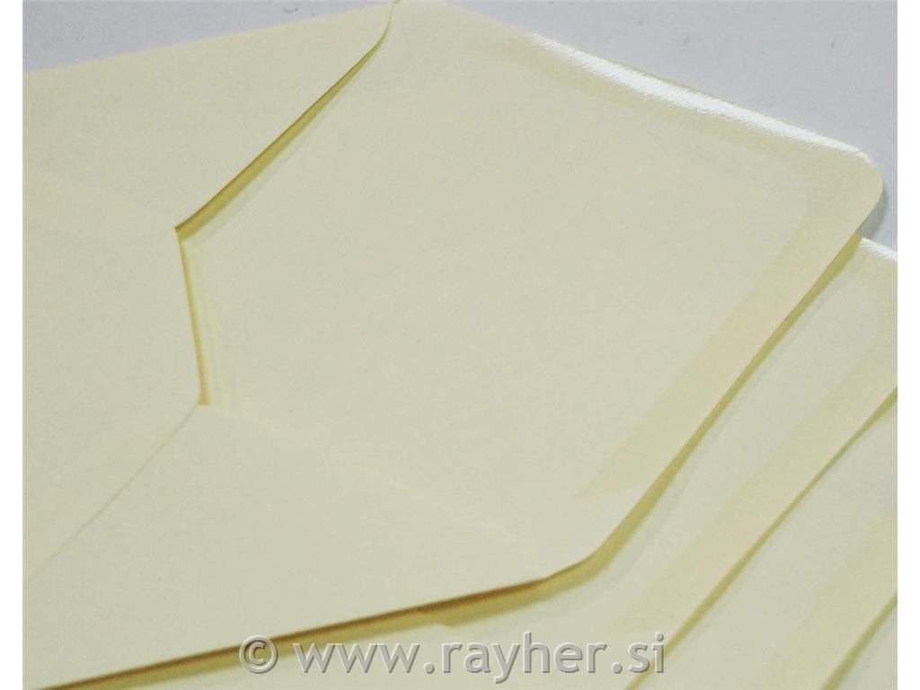 Kuverte+Vizitke, Set 50, DIN LONG, Amerikanke, Krem barve