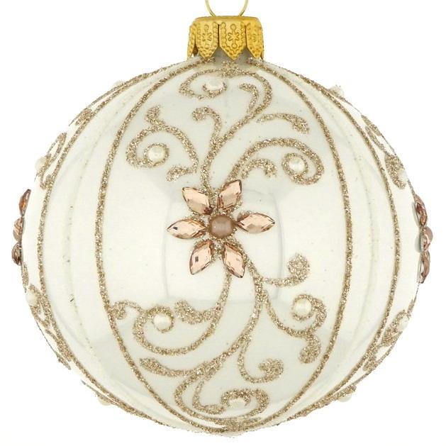 DAGMARA steklena krogla za božično drevo, 8cm