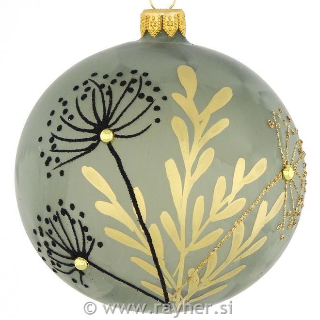 DAGMARA steklena krogla za božično drevo, 8cm