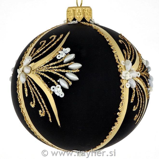 DAGMARA steklena krogla za božično drevo, 8cm