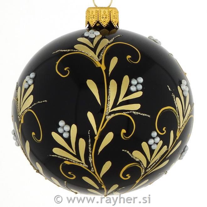 DAGMARA steklena krogla za božično drevo, 8cm