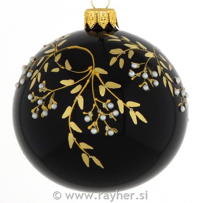 DAGMARA steklena krogla za božično drevo, 8cm