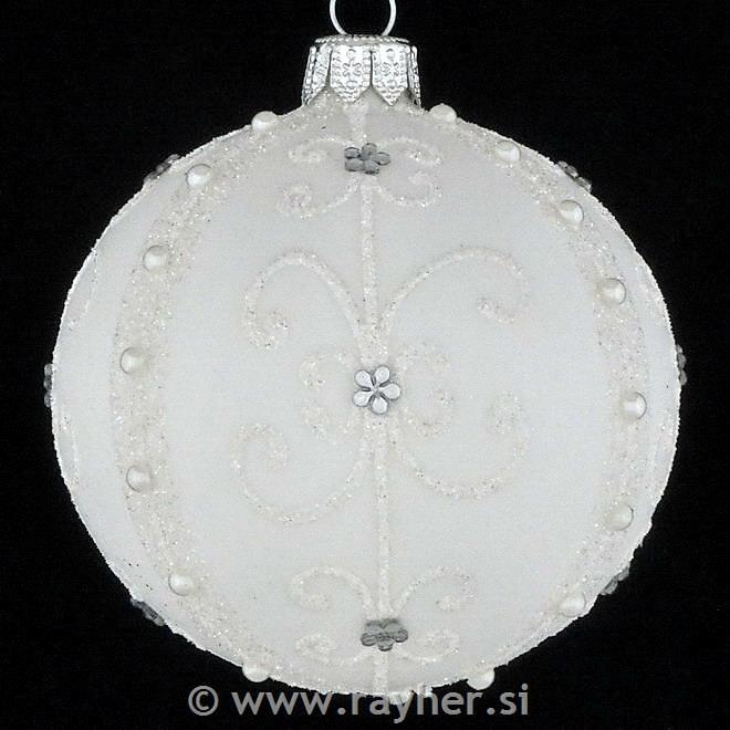 DAGMARA steklena krogla za božično drevo, 8cm