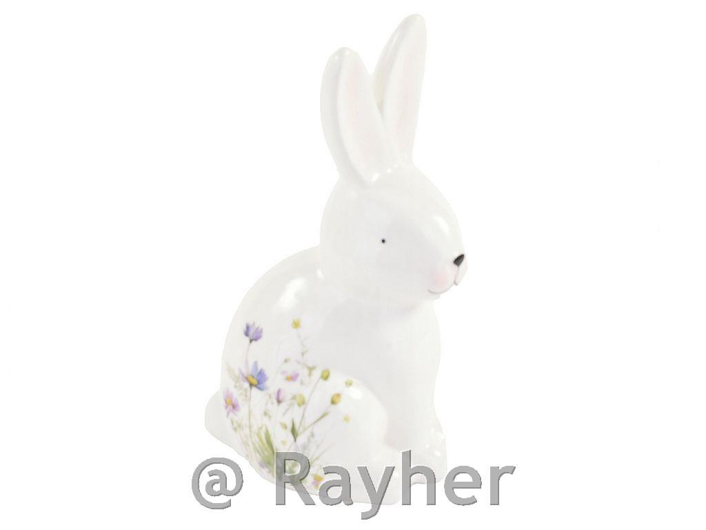 Bunny with Floral Print, 17 cm