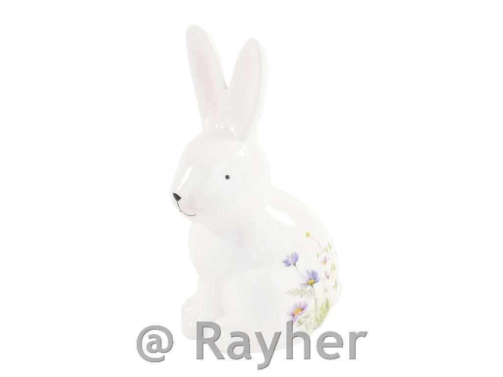 Bunny with Floral Print, 17 cm