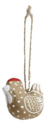 Kokoška, obesek, 6.5cm, 1 kos