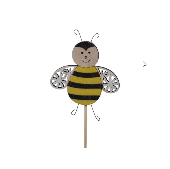 Wooden decoration Bee, 5cm
