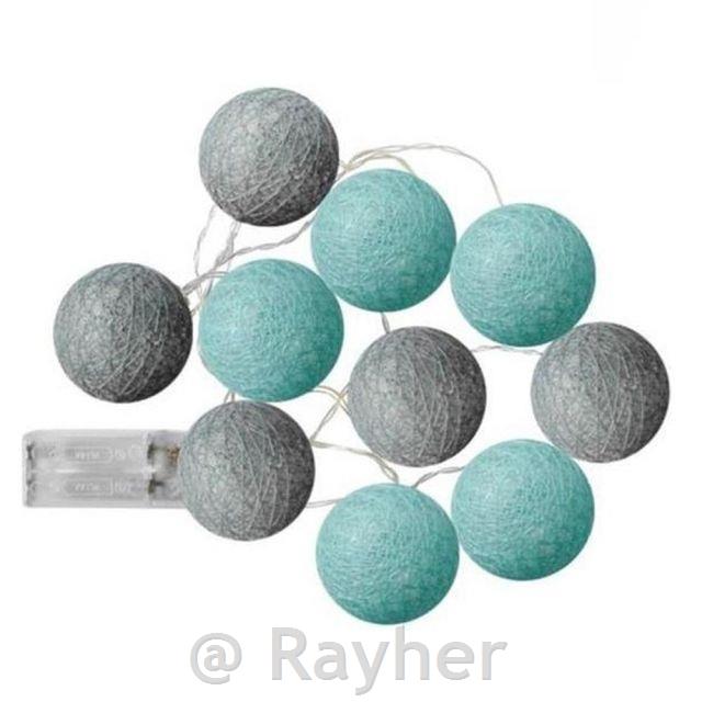 Bombažne lučke, set 10, mint