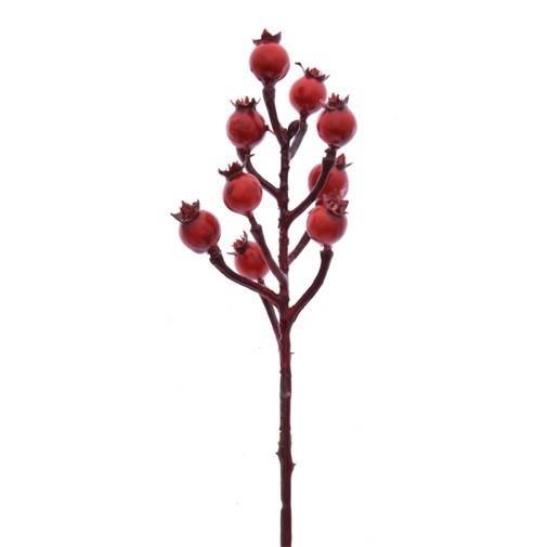 Rdeče bunkice na vejici 25cm