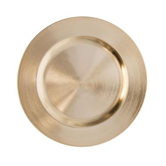 Krožnik, pladenj 33x33x2cm zlat