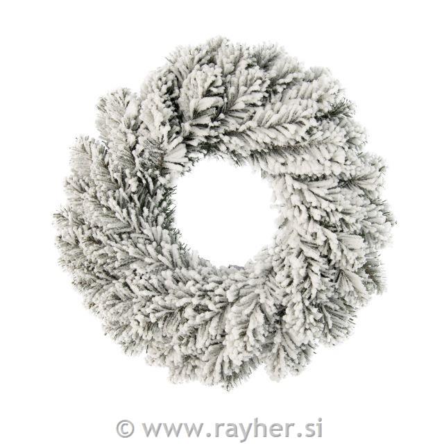 Venček iz smreke, zasnežen, 33cm