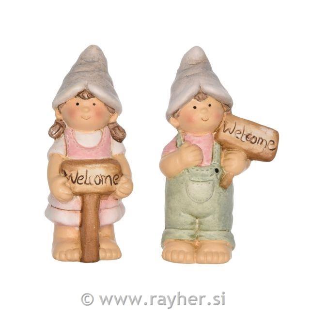 Deklica/Deček Welcome 6,5x4,5x12cm