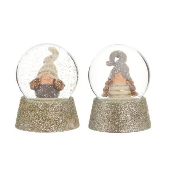 Snežna krogla, Božični palček, 8.8cm, 1 kos