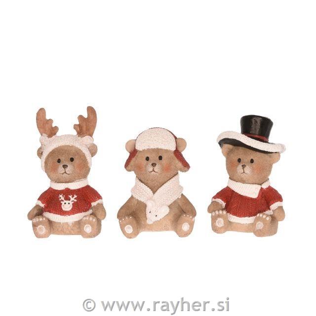 Božični medvedek, 6.5cm