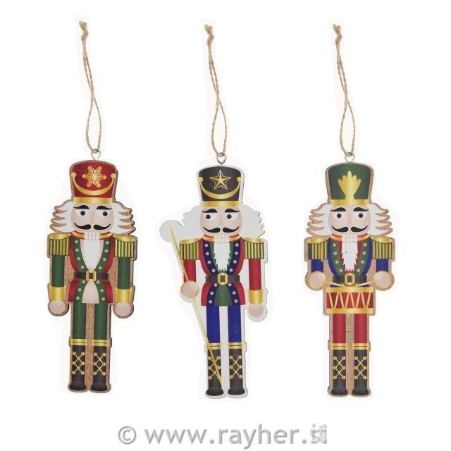 Božični okrasek, Hrestač (vrvica) 14.5cm, 1 kos