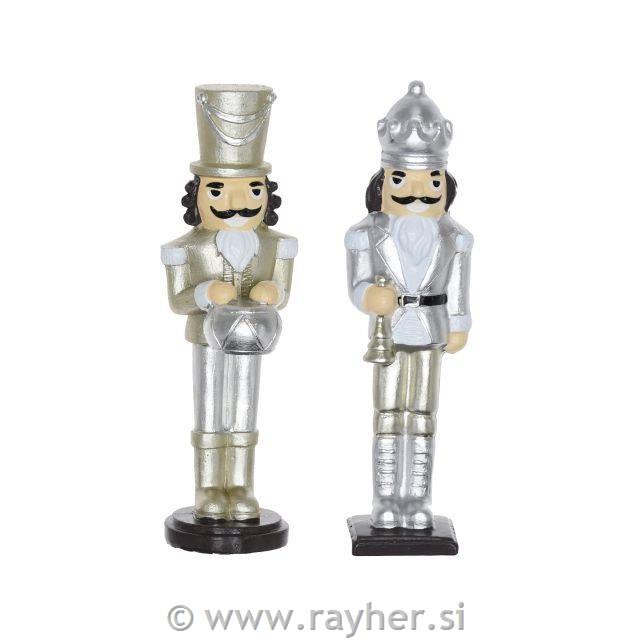 Hrestač, srebrno bel 13.5cm, 1 kos