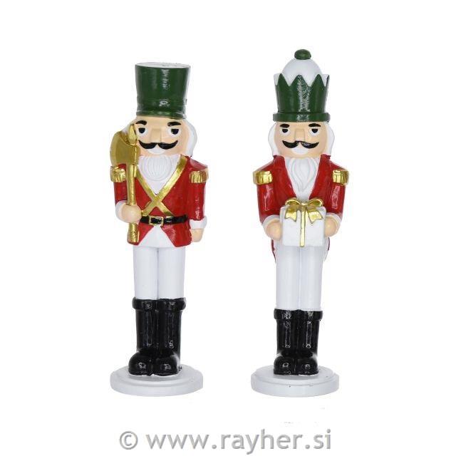 Hrestač, rdeče zelen 13.5cm, 1 kos