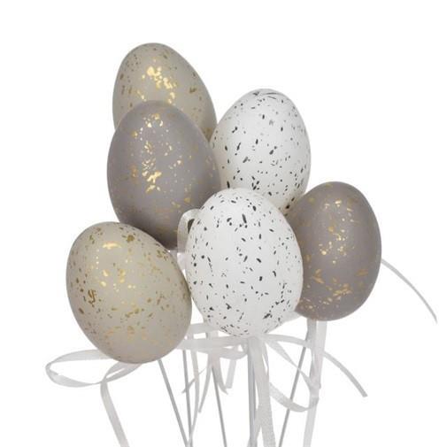 Jajce z zlatimi ko na palčki, 6cm, 1 kos