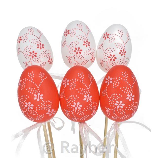 Jajce rdeče-belo na palčki, 1 kos