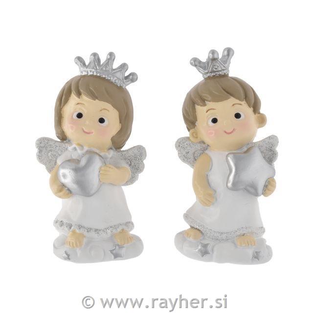 Angel s srebrnimi krili 7cm, magnet
