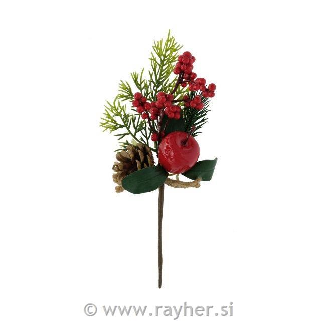 Vejica s storžem in jabolkom, 25cm