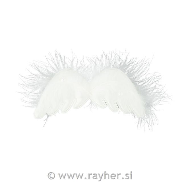 Angelska krila, bela, puhasta, 12cm