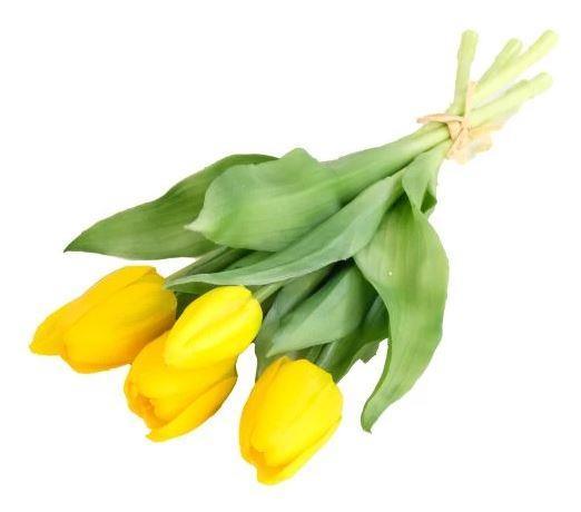 Šopek tulipanov, rumeni, 30 cm, set 5