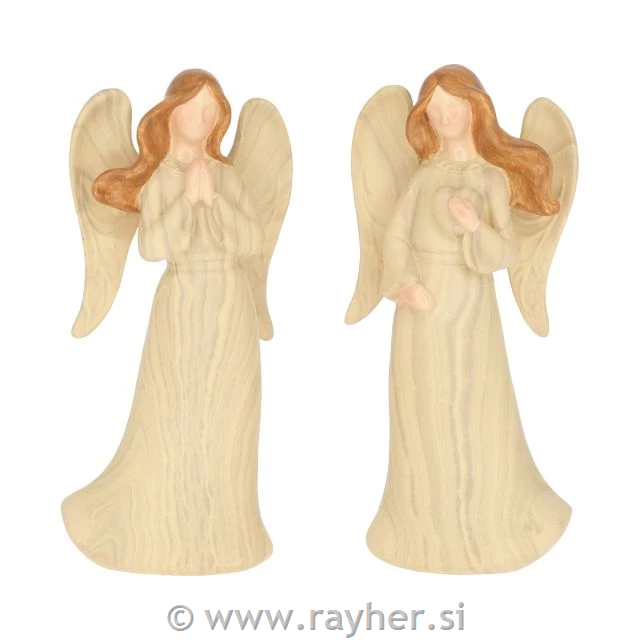 Angel s srcem, stoječi, 9 cm, 1 kos