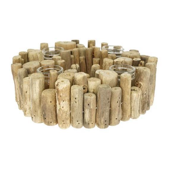 Namizna dekoracija s svečnikom, 23x7 cm