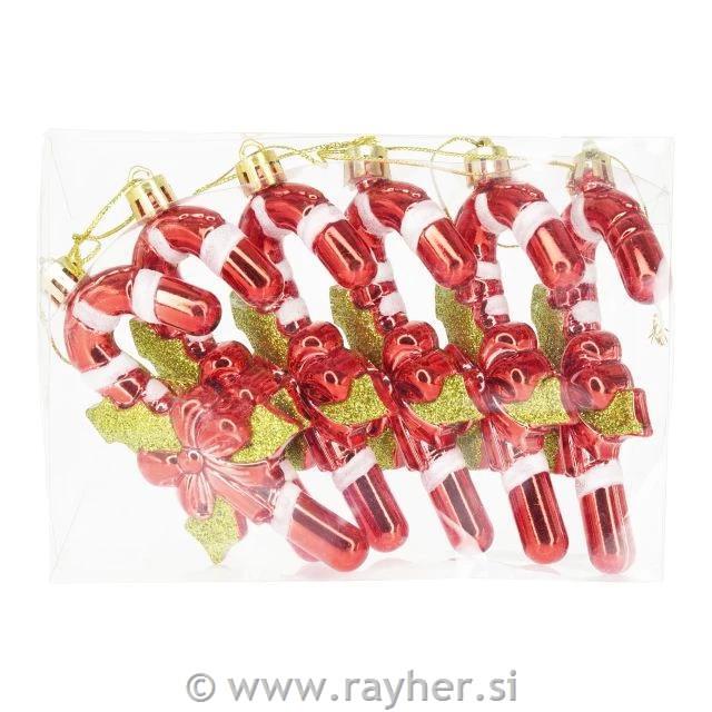 Božični okraski sladkorne paličice, set 6
