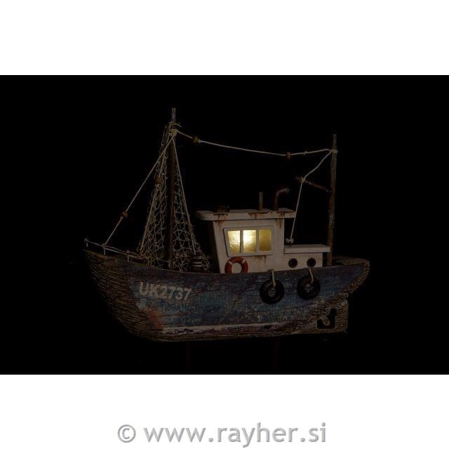 Ribiška ladija na podstavku, 25cm